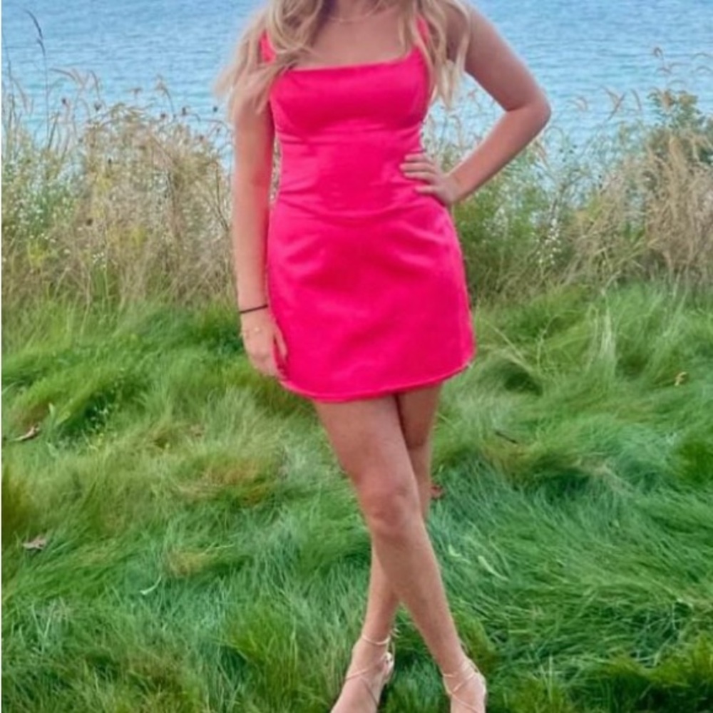 House of CB Vibrant Pink Mini Dress